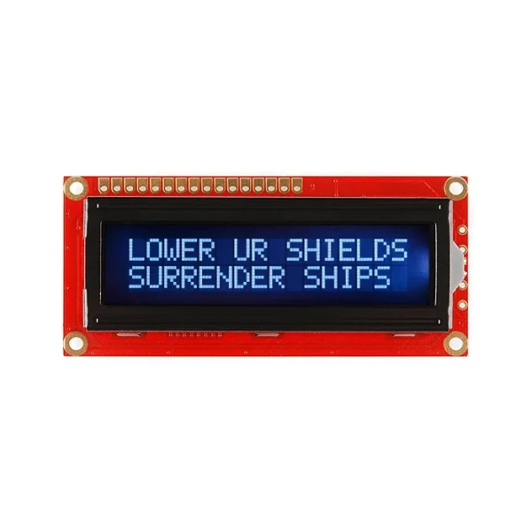 SparkFun Basic 16x2 Character LCD - White on Black, 5V (with Headers)